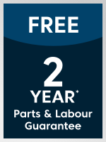 2 year parts and labour warranty