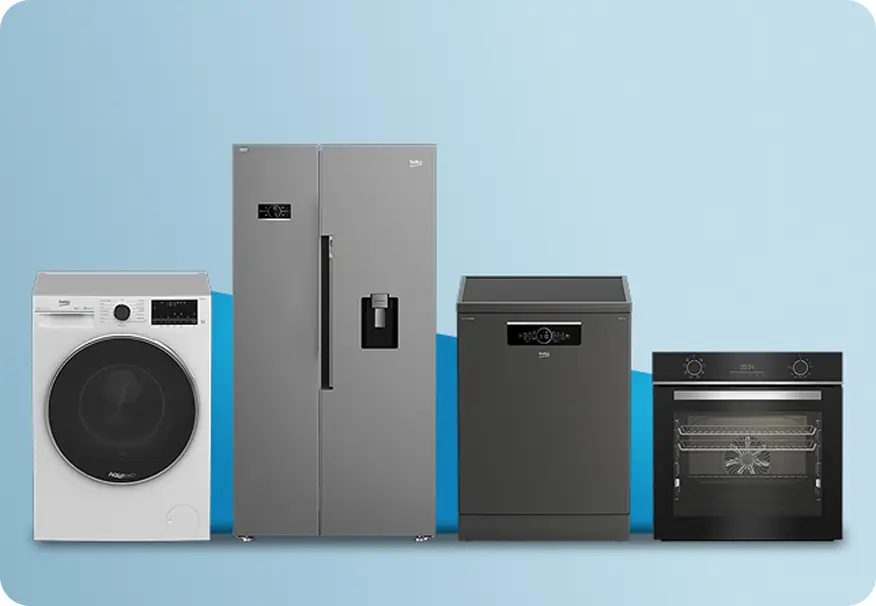 Beko products stood next to one another