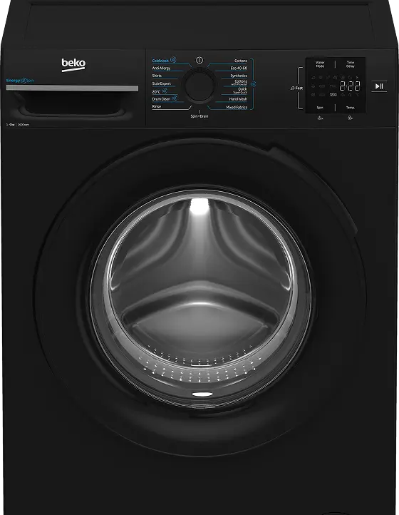 Light silver washing machine