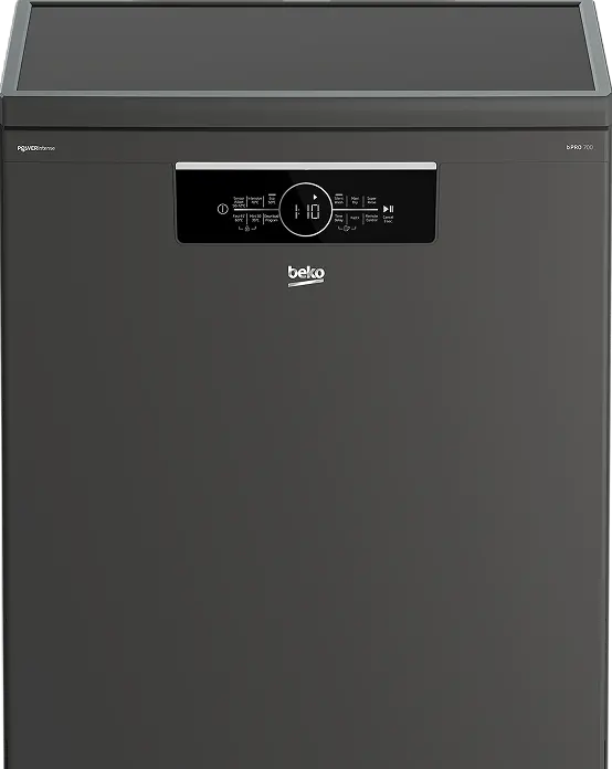 Dark silver dish washer
