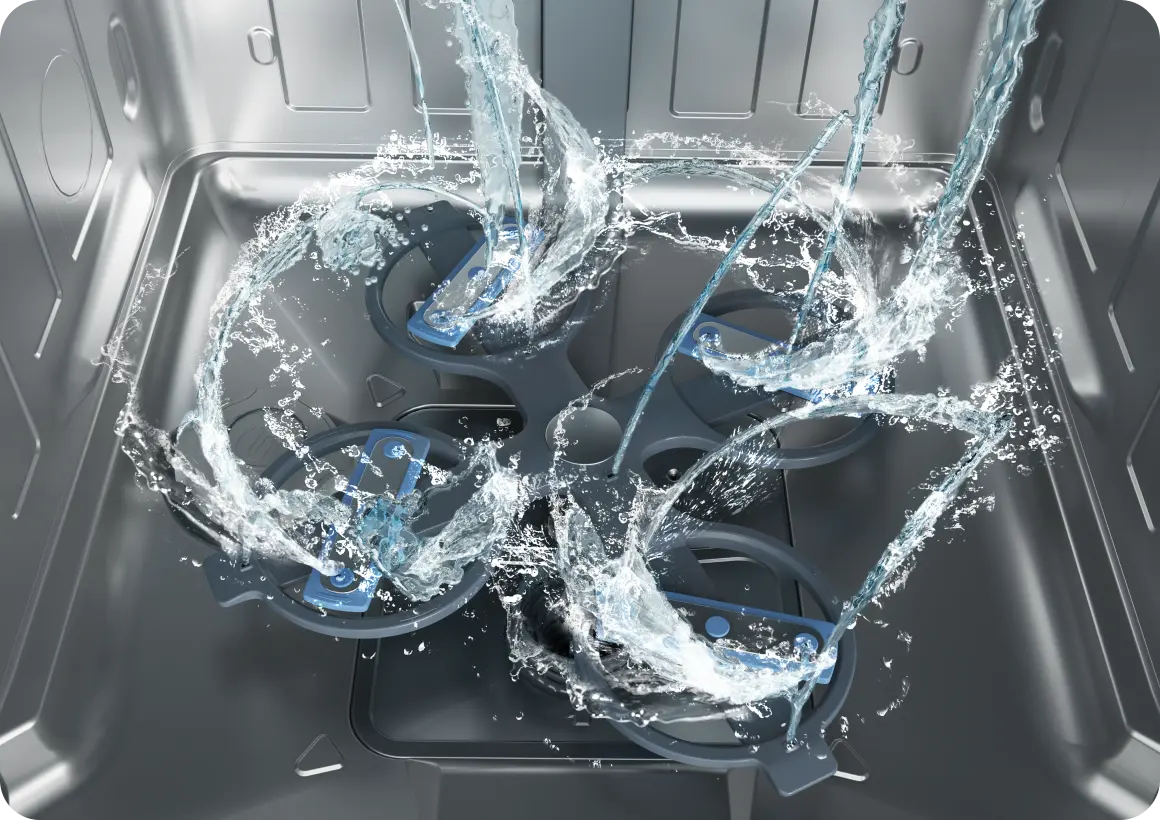 Photo of the inside of a dishwasher