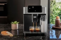 A kitchen featuring a Beko bean-to-cup coffee machine