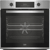 A silver and glass Beko single oven