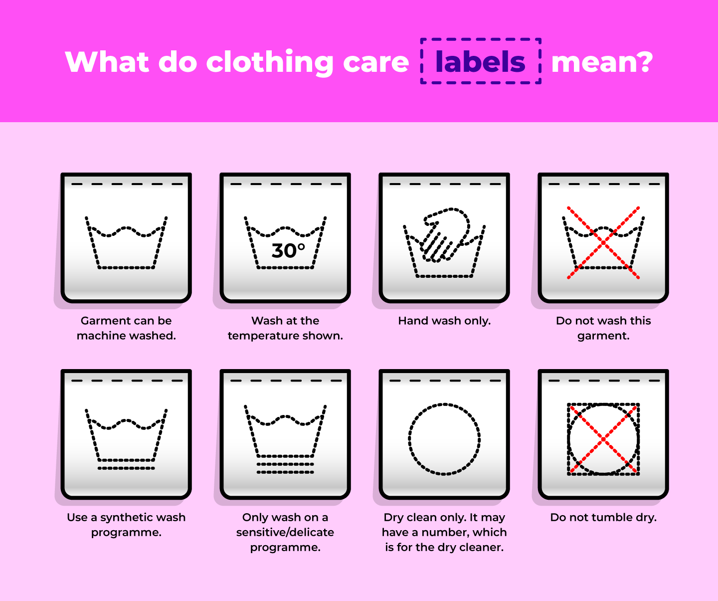 clothing care labels