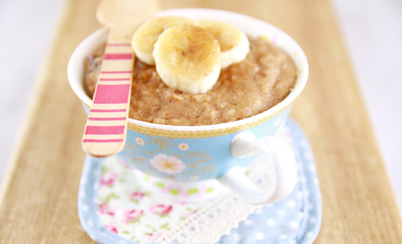 Peanut Butter & Banana Mug Cake