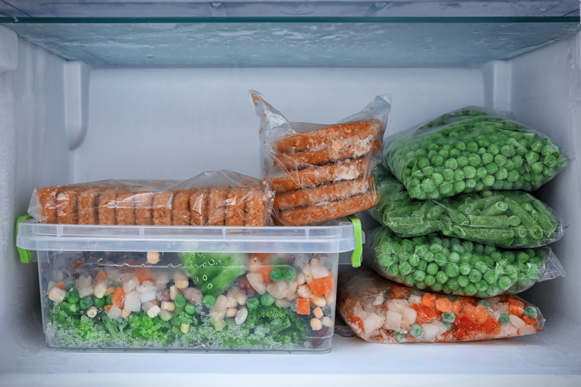 Food in freezer