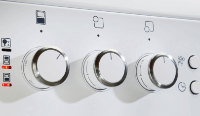close up of cooker knobs