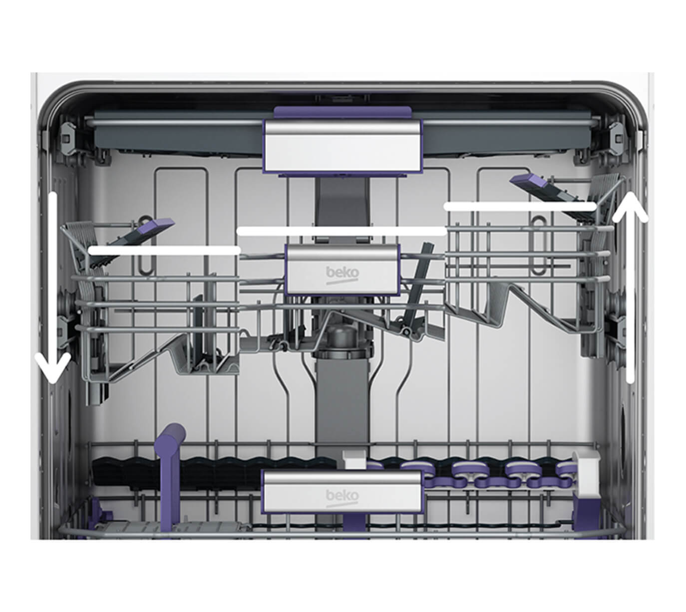 Height Adjustable Upper Basket