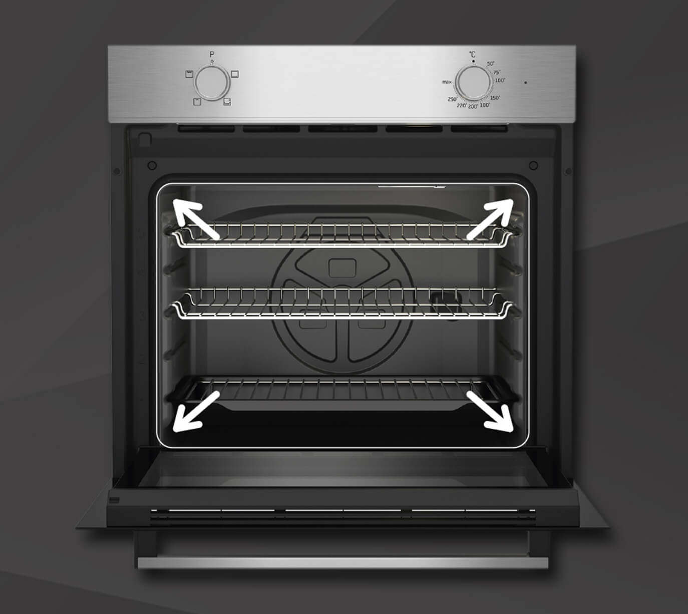Large 74L Oven Capacity