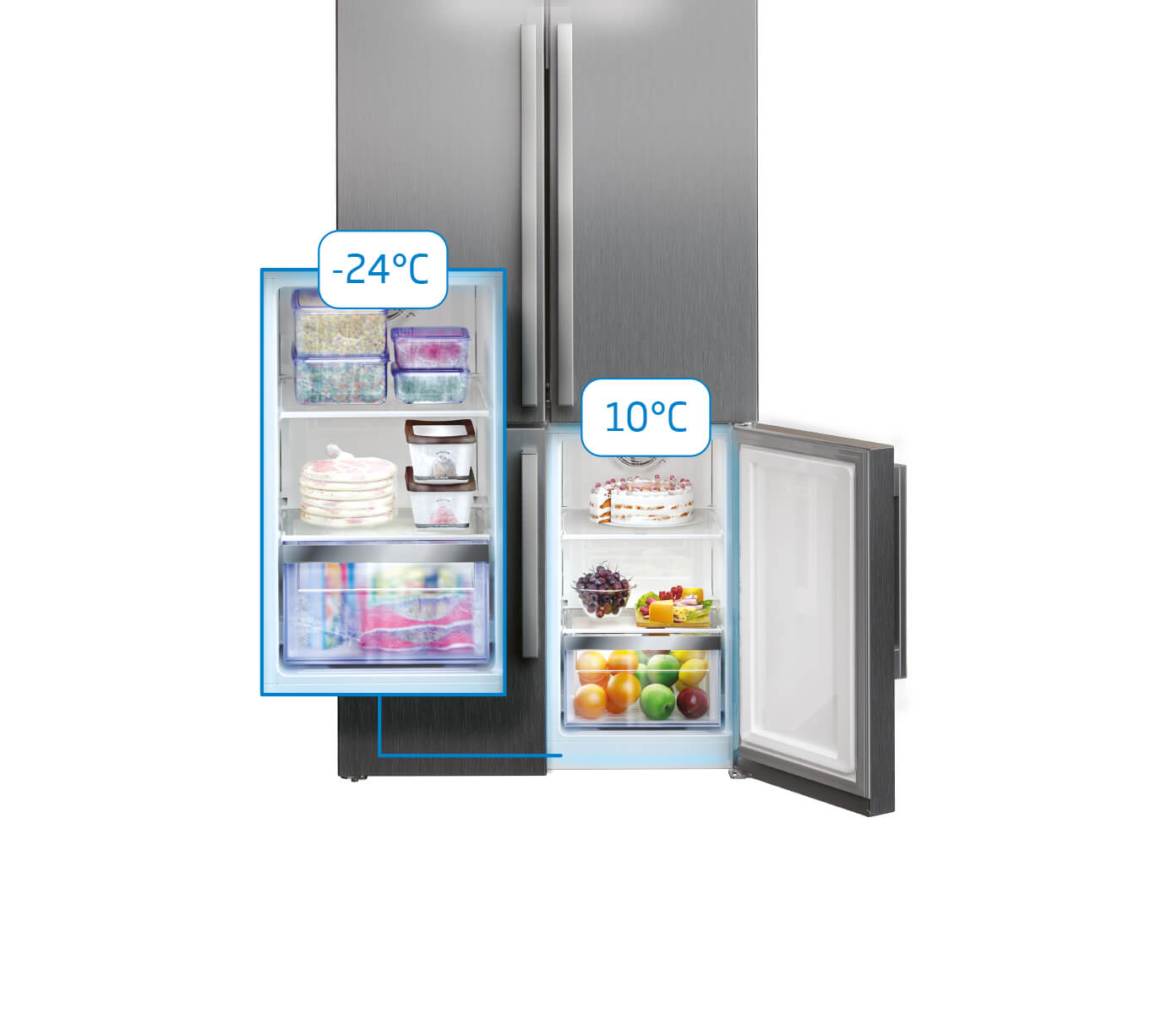 29+ Beko freestanding fridge freezer multi zone cfmd7852 ideas in 2021 