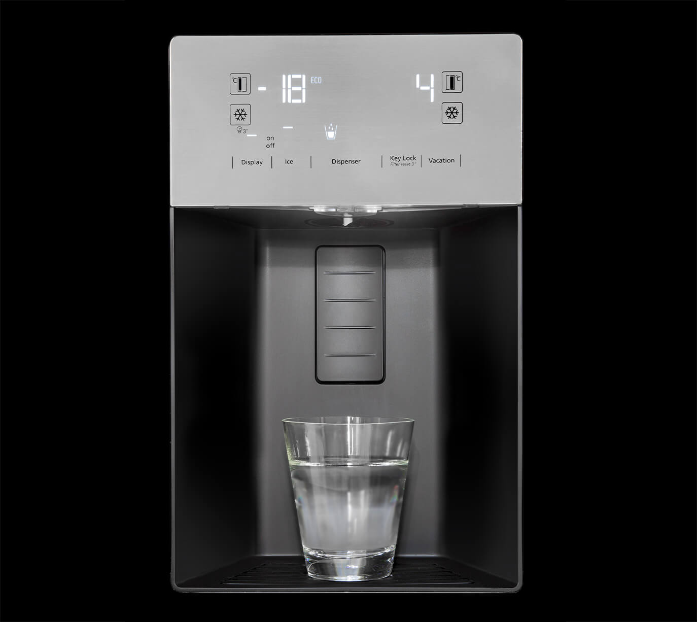 Plumbed Water and Ice Dispenser