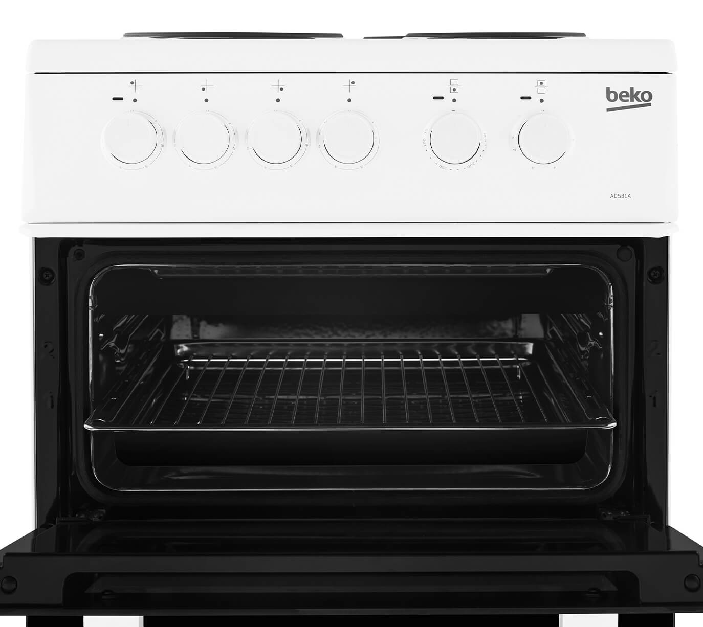 Freestanding 90cm double oven range cooker KDVC90 Beko UK