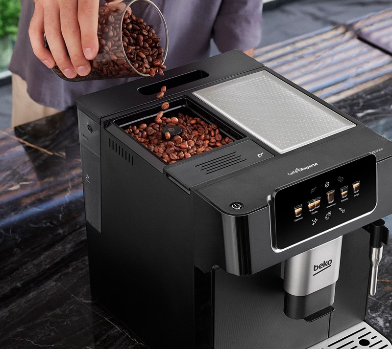 CaffeExperto Bean To Cup Coffee Machine Steam Wand CEG7302 Beko UK