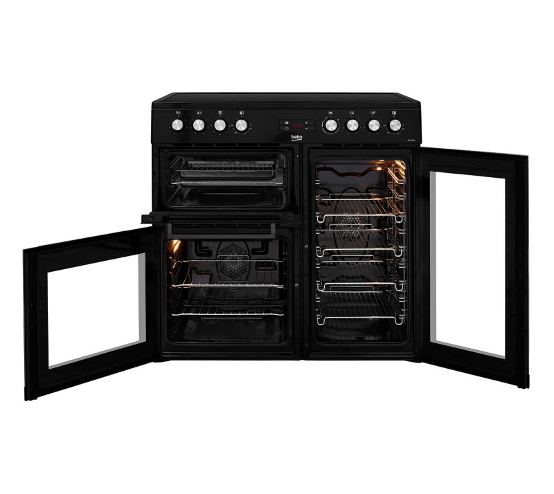 Freestanding Double Oven 100cm Dual Fuel Range Cooker KDVF100 Beko