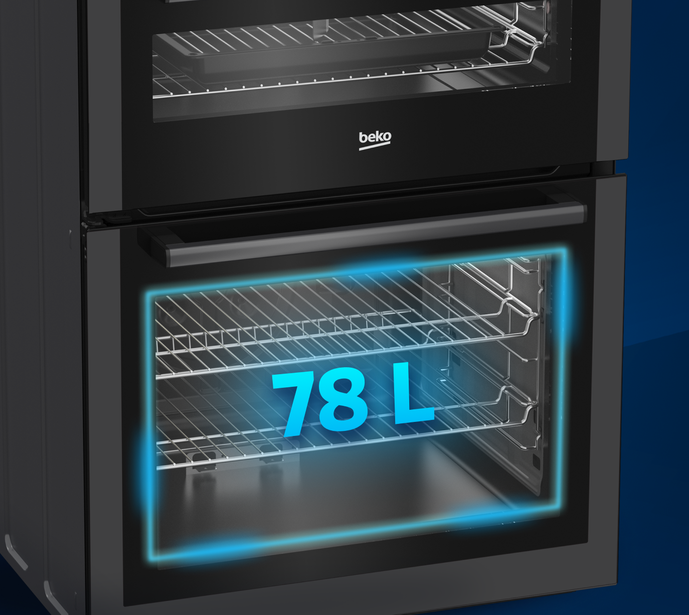 Large 78L Main Oven