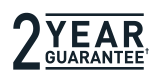 2 Year Warranty Parts and Labour