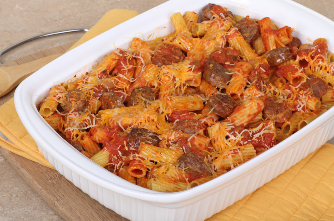 Rigatoni Sausage Bake