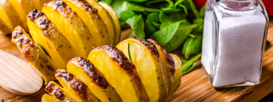 BLT Hasselback Potatoes