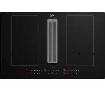 80cm Induction Hob with Integrated Vented Extractor HIXI84700UP