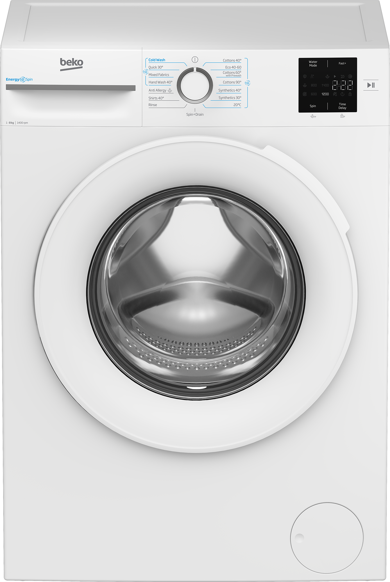 Freestanding 8kg 1400rpm Washing Machine with EnergySpin BMN3WT3841 ...