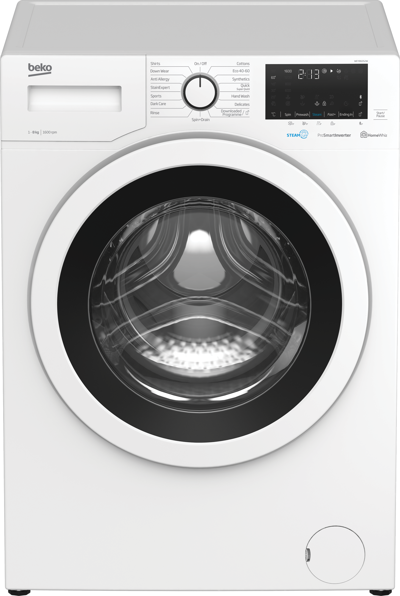 Freestanding 8kg Washing Machine With SteamCure And RecycledTub 