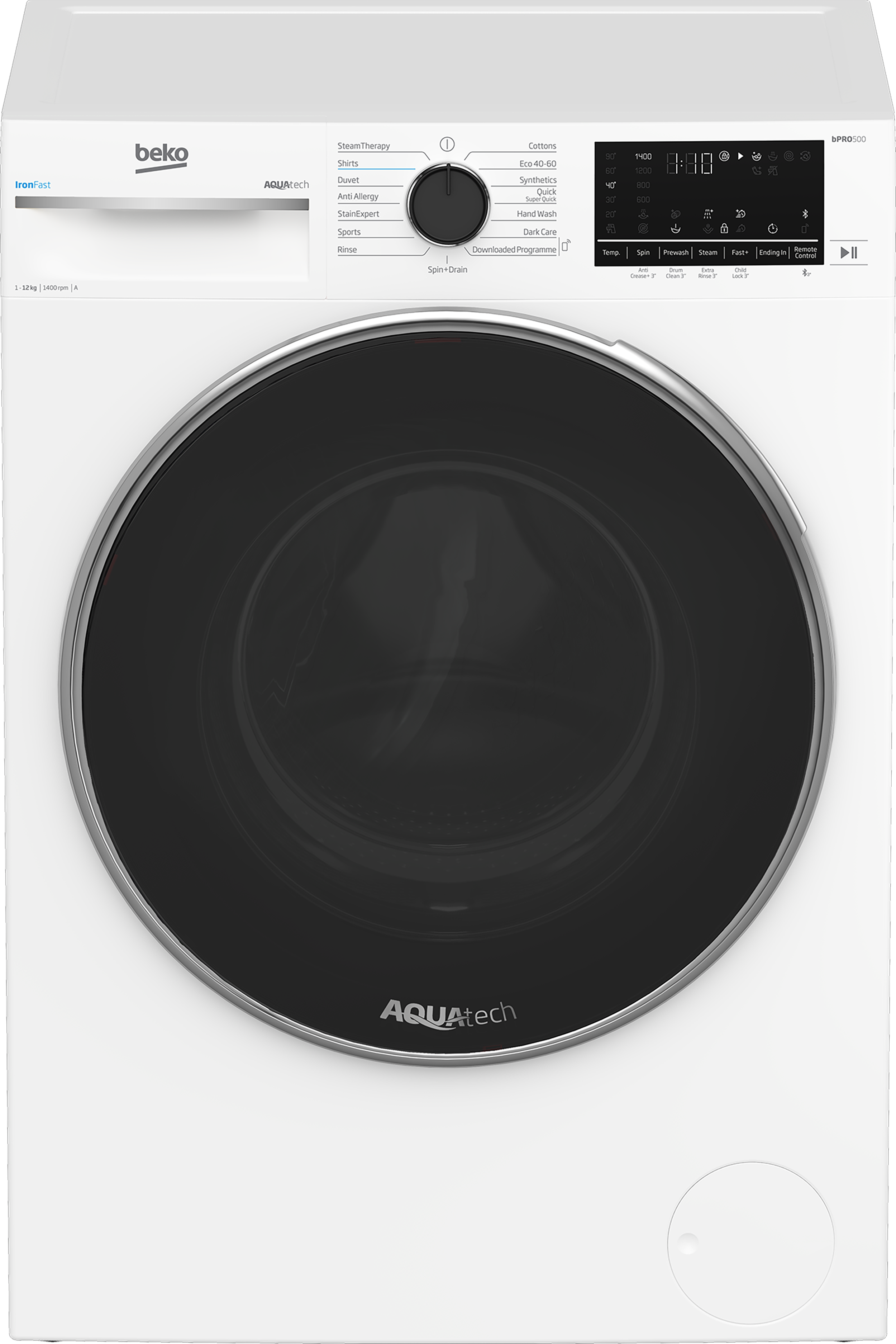 Freestanding 12kg 1400rpm Washing Machine with AquaTech® B5W1241A