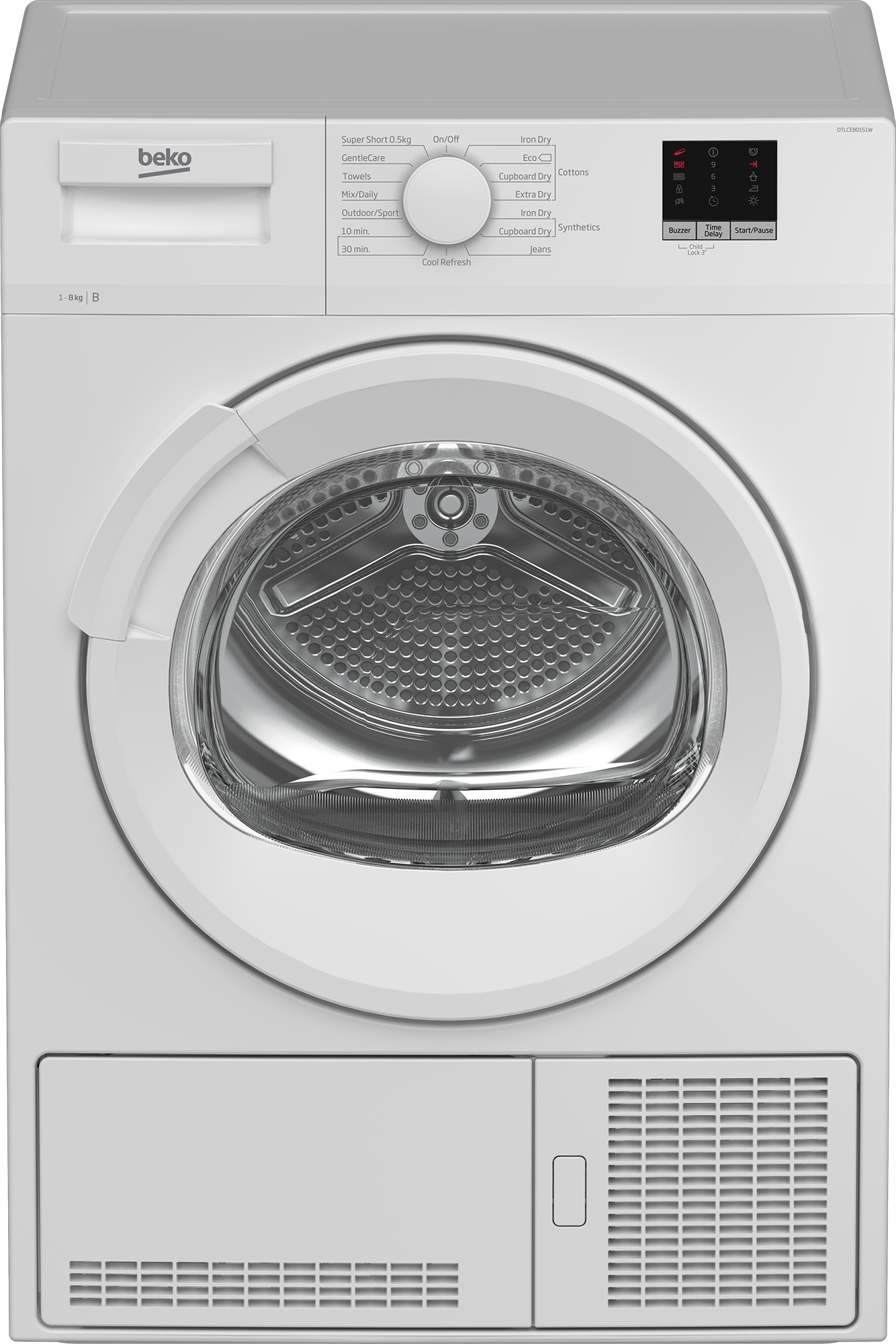 8kg Condenser Tumble Dryer with B energy rating DTLCE80151 Beko Ireland