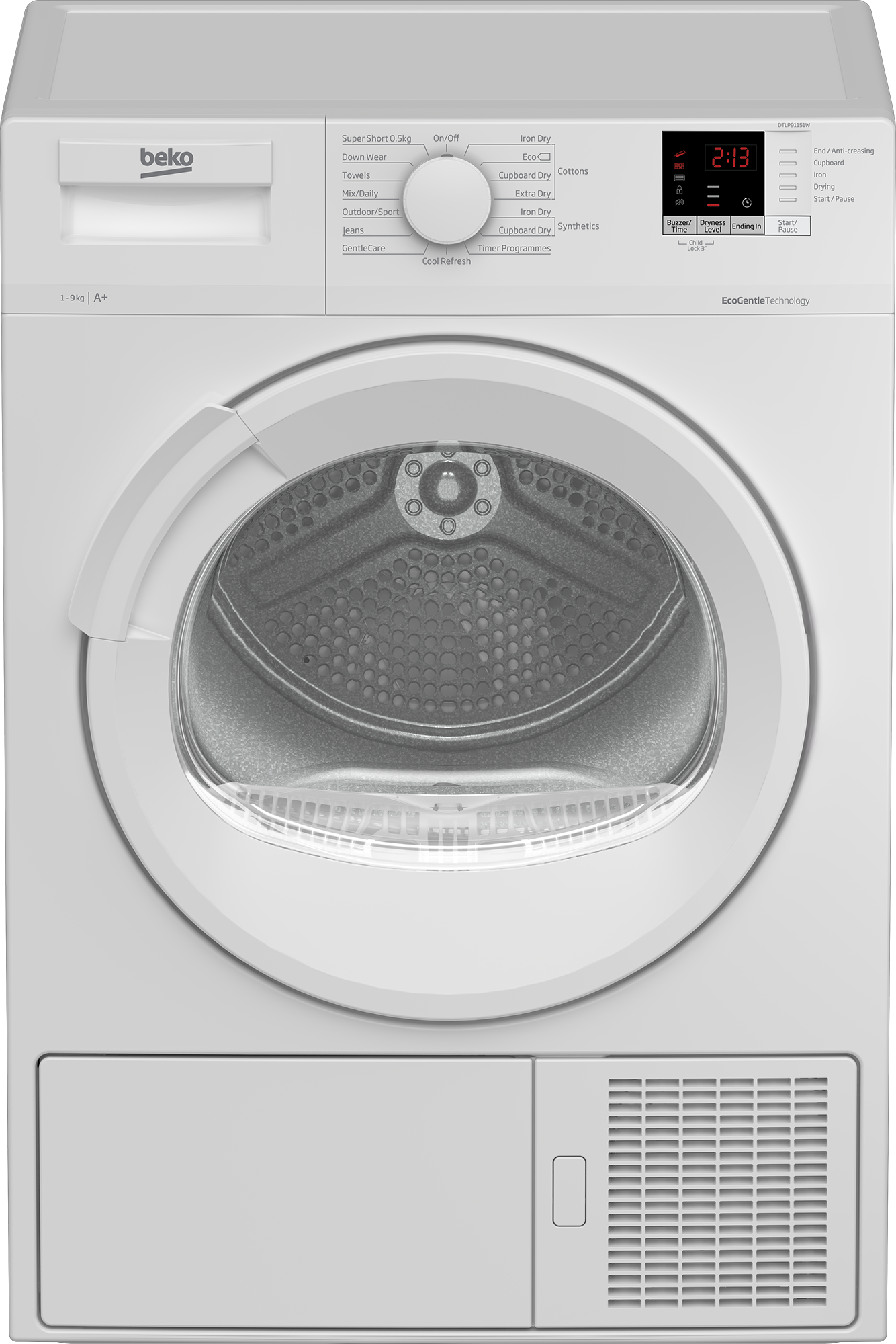 9kg Heat Pump Tumble Dryer with Sensor Programmes DTLP91151 Beko Ireland