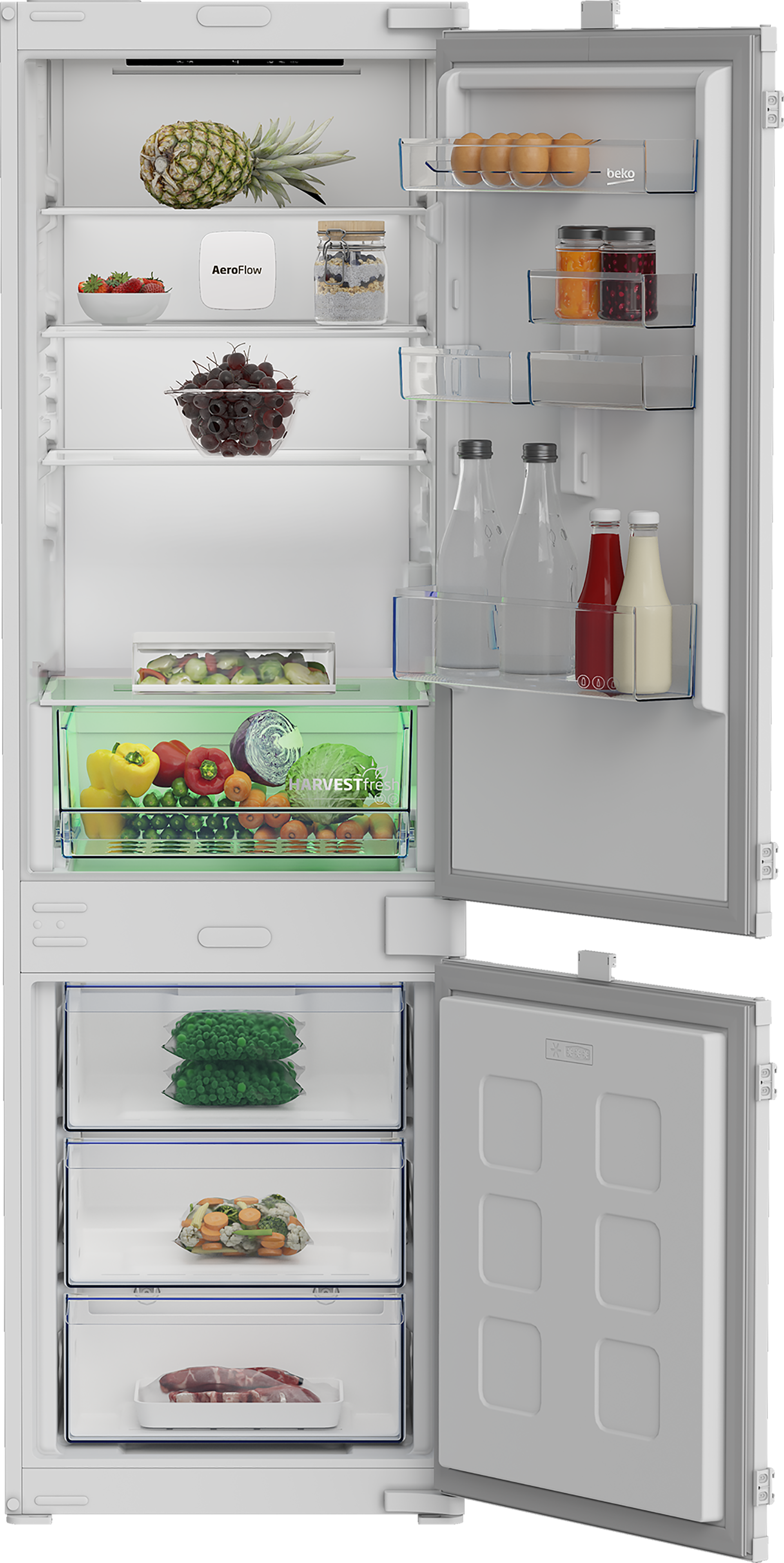 Integrated AeroFlow Fridge Freezer with HarvestFresh™ BCNAD473V