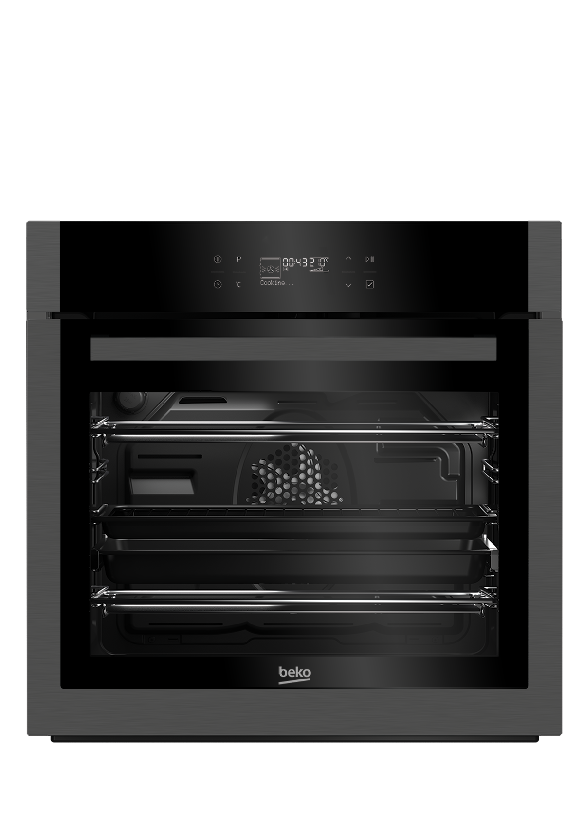 60cm Single Multifunction Oven with Pyrolytic Self Cleaning BQM29500DXP Beko UK