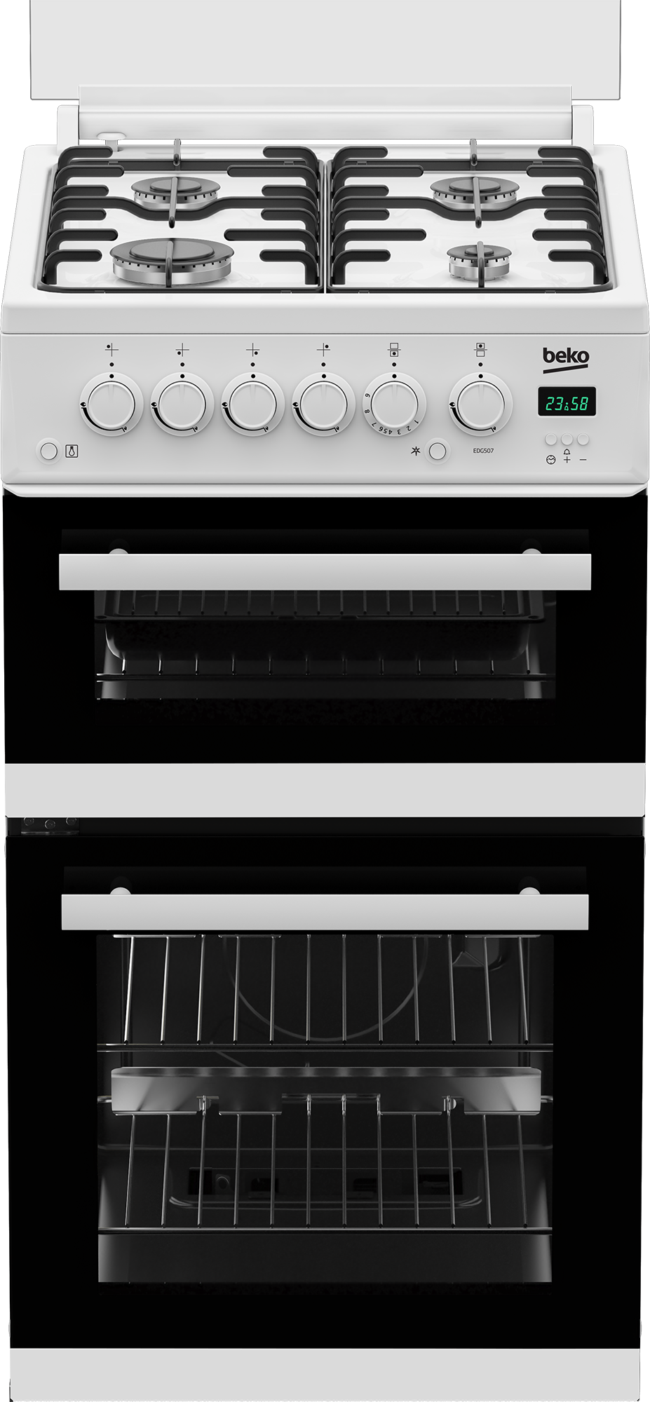 50cm Freestanding Gas Twin Cavity Cooker EDG507 Beko Ireland