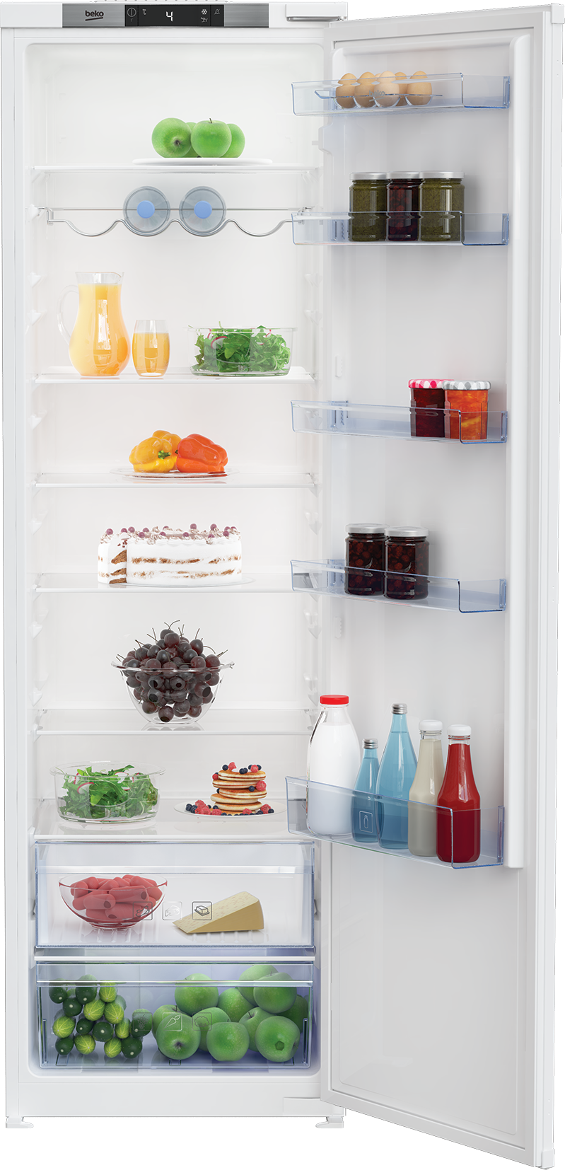 best price integrated tall larder fridge