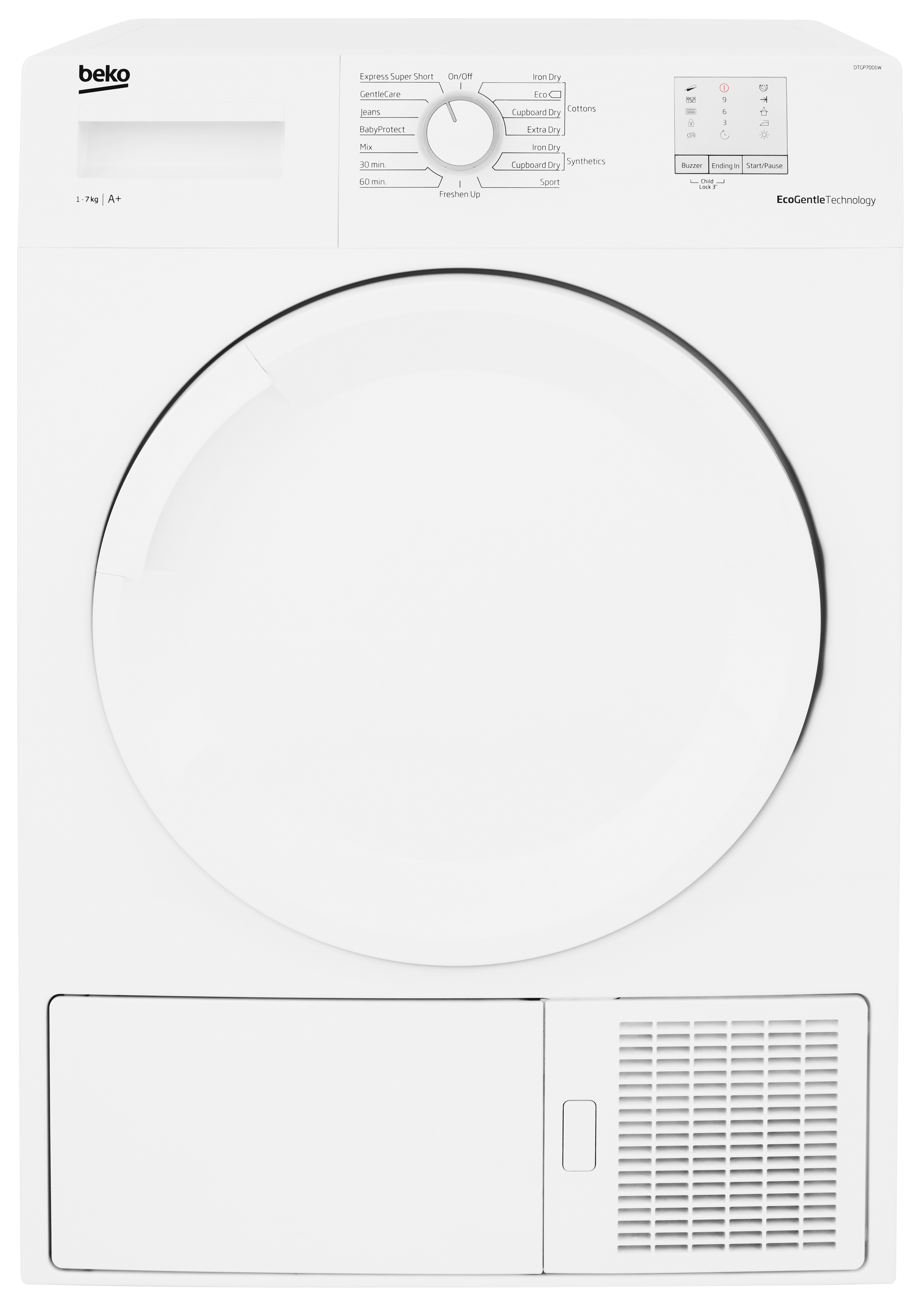 7kg Tumble Dryer with Heat Pump Technology DTGP7001 Beko Ireland
