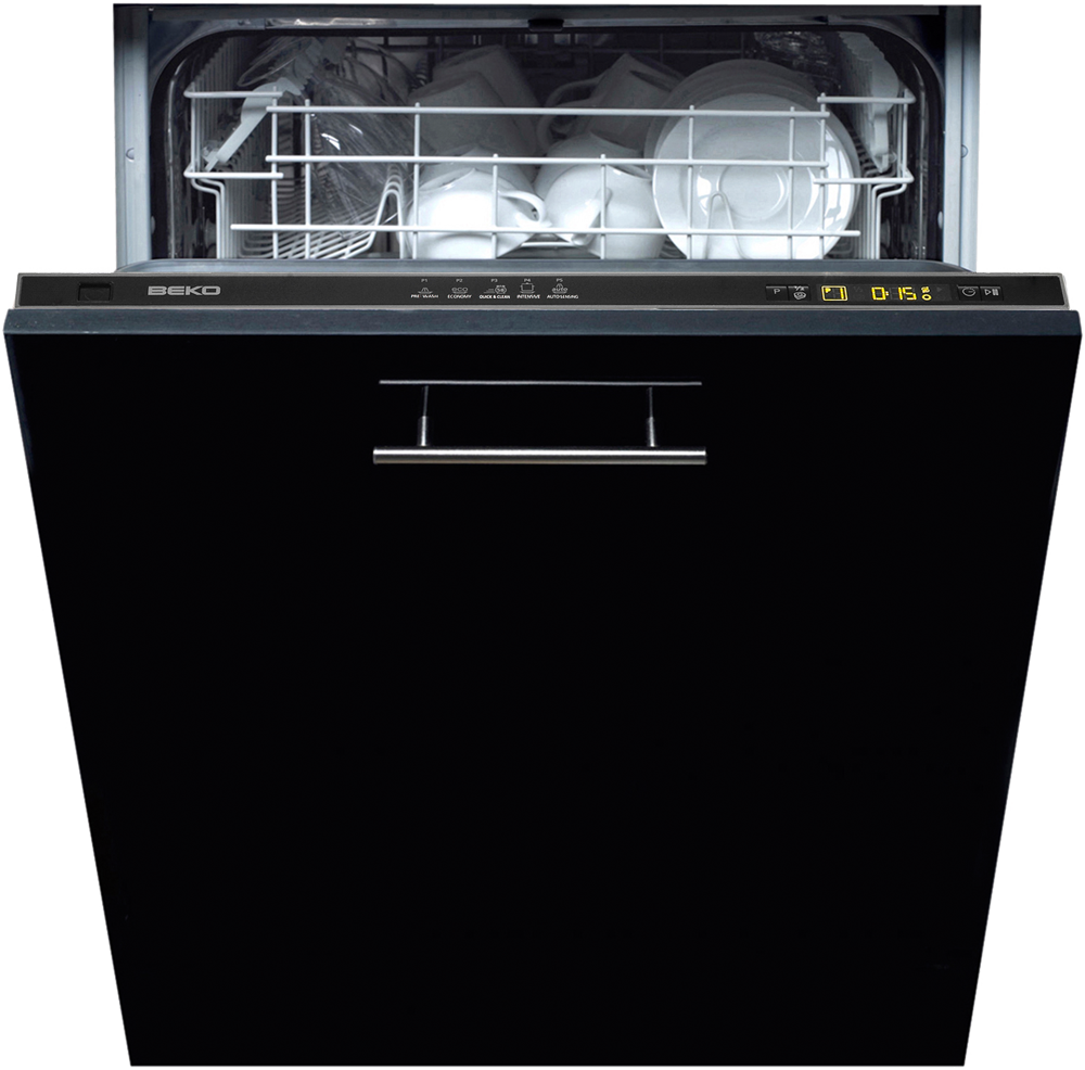 Full Size Deluxe Integrated Dishwasher with LCD display DI1254 Beko UK