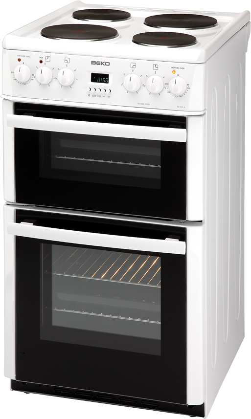 50cm Double Oven Electric Cooker DV555A Beko UK