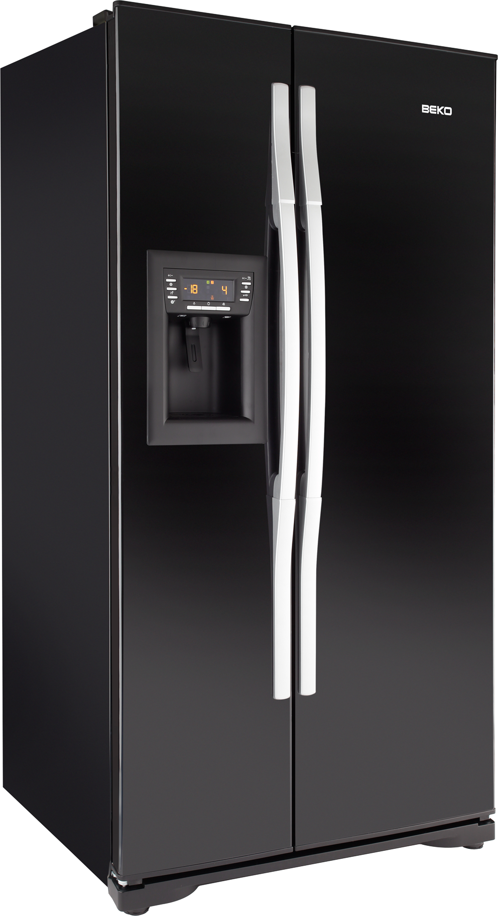 black stainless french door fridge