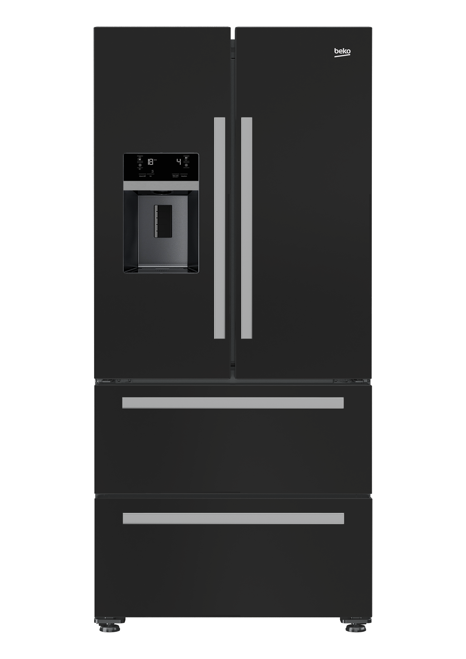 American Style Four Door Fridge Freezer with Active Fresh Blue Light