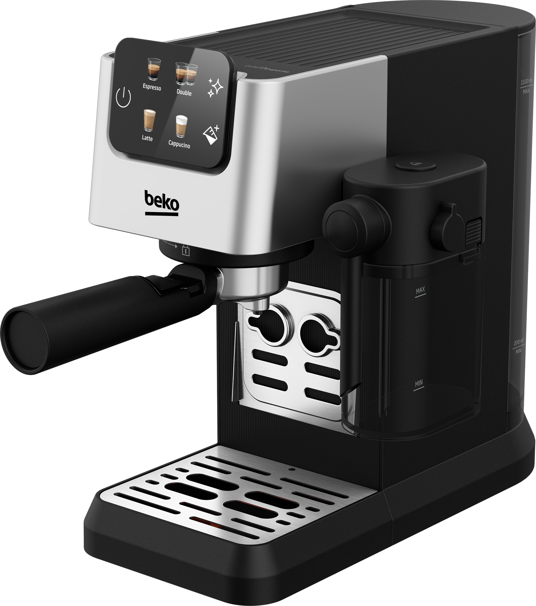 CaffeExperto Semi Automatic Espresso Coffee Machine with Integrated ...