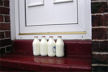 milk on the doorstep