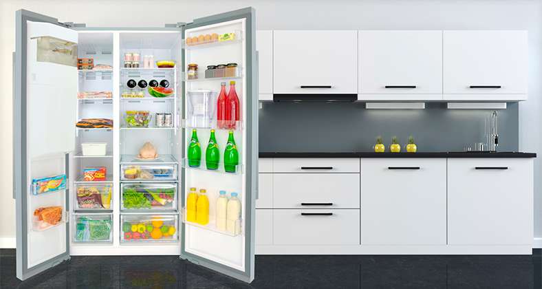 Stylish American Style Fridge Freezer Interior