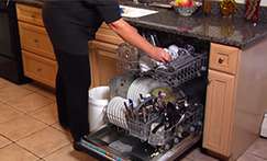 Stacking order in a dishwasher