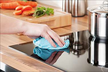 Induction hob in the kitchen