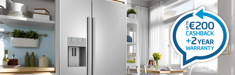 View all American Style Fridge Freezers with up to €200 Cashback