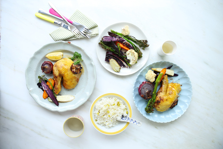 Roast Lemon Chicken With Lemongrass And Ginger Sauce