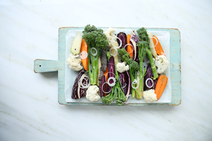 Grilled Seasonal Vegetables With A Soy Dressing