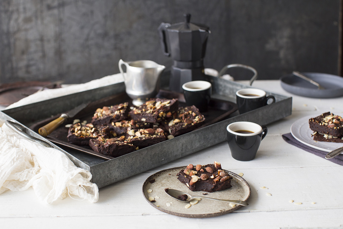 Sugar-Free Date, Almond, Fennel Seed And Banana Brownies