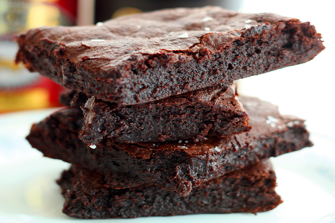 Sea Salt Treacle Brownies