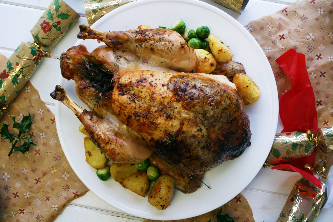 Roast Turkey With Pork, Sage And Apple Stuffing And All The Trimmings