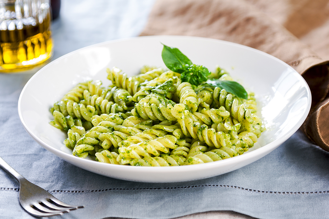 Pasta With Homemade Kale Pesto