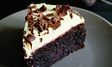 slice of beetroot and chocolate cake